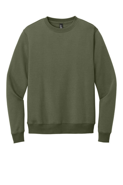 District Perfect Weight Fleece Crew DT1106 Military Green