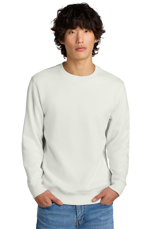 District Perfect Weight Fleece Crew DT1106 White Onyx