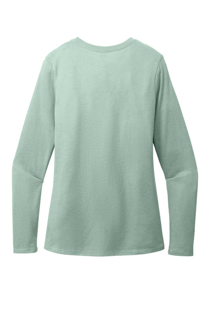 District Women's Perfect Blend CVC Long Sleeve Tee DT110 image 4