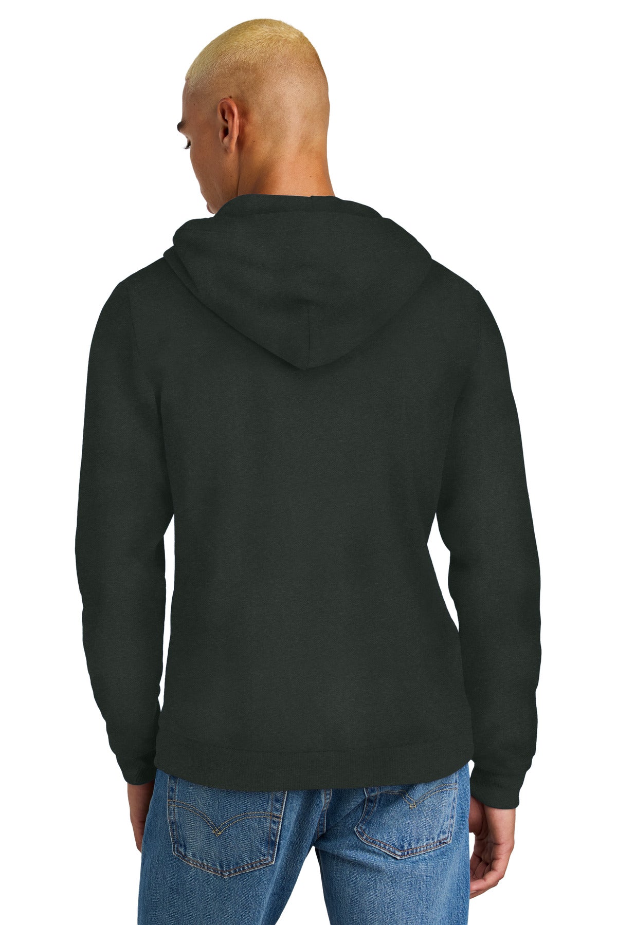District Perfect Tri Fleece Pullover Hoodie DT1300 Deepest Grey