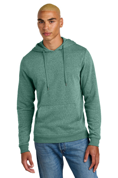 District Perfect Tri Fleece Pullover Hoodie DT1300 Heathered Eucalyptus Blue
