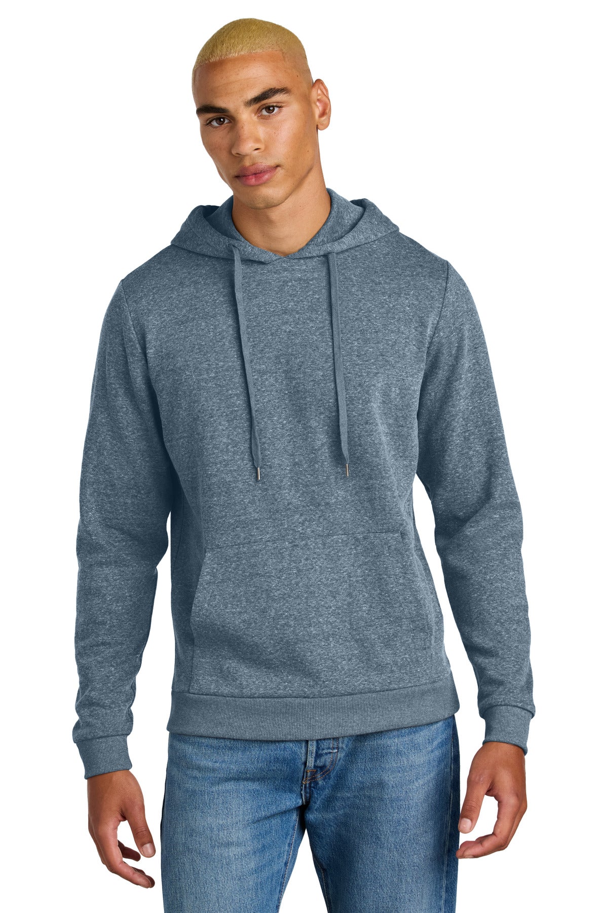 District Perfect Tri Fleece Pullover Hoodie DT1300 Navy Frost