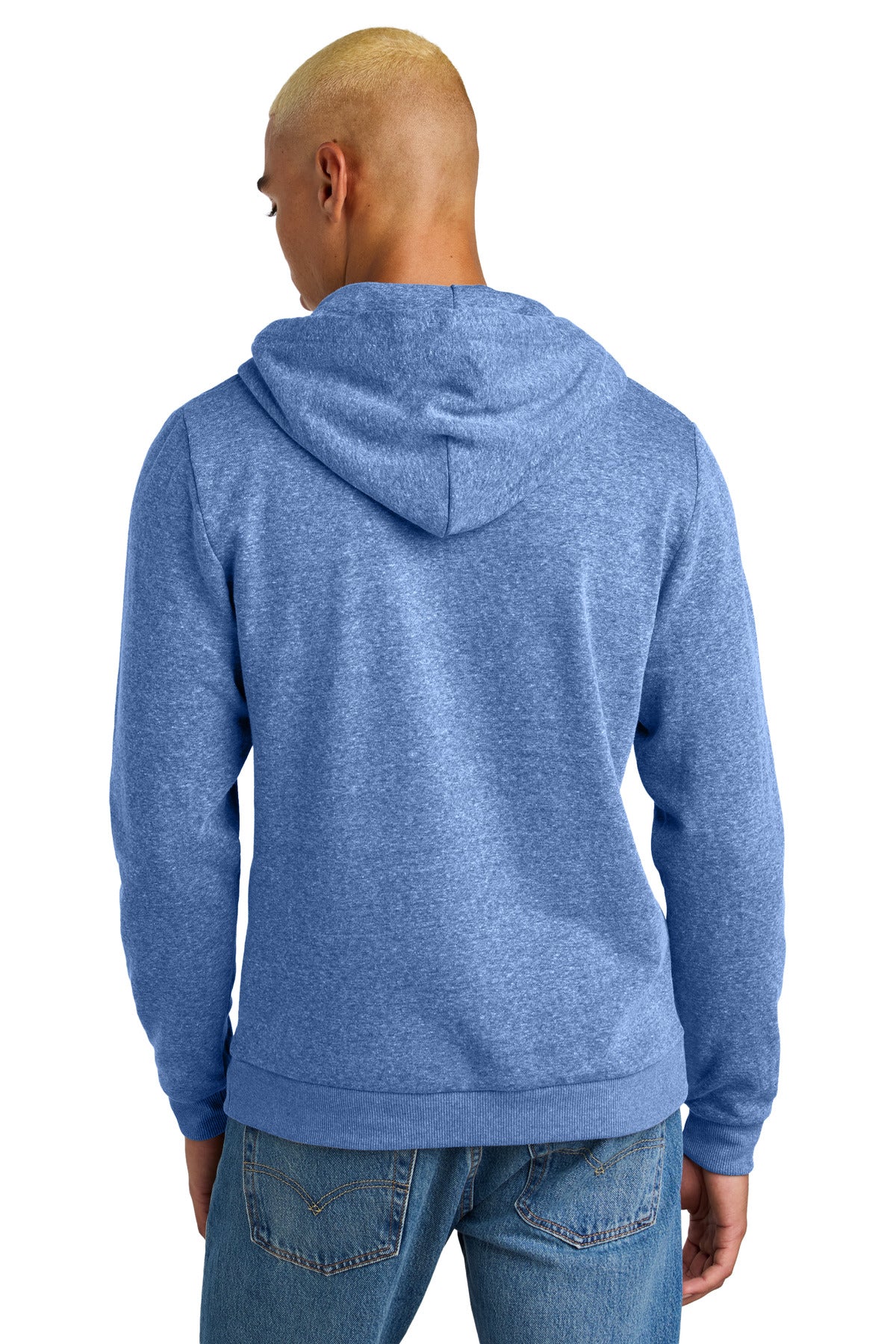 District Perfect Tri Fleece Pullover Hoodie DT1300 Royal Frost