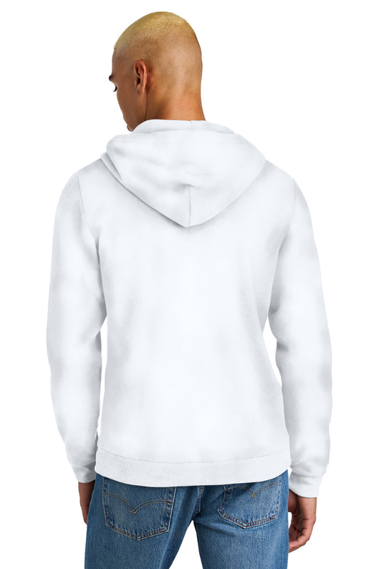 District Perfect Tri Fleece Pullover Hoodie DT1300 White