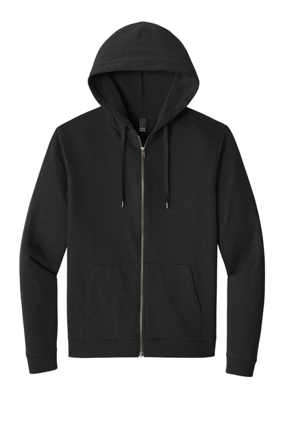 District Perfect Tri Fleece Full-Zip Hoodie DT1302 Black