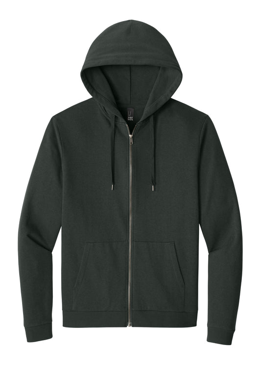District Perfect Tri Fleece Full-Zip Hoodie DT1302 Deepest Grey