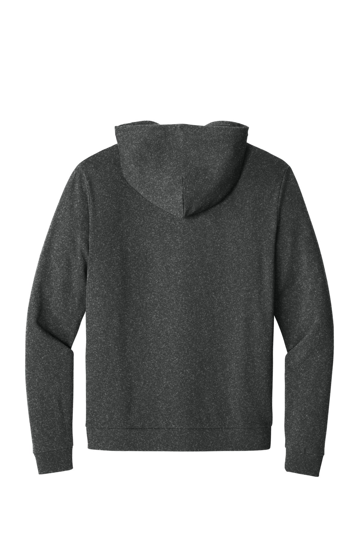 District Perfect Tri Fleece Full-Zip Hoodie DT1302 Heathered Charcoal