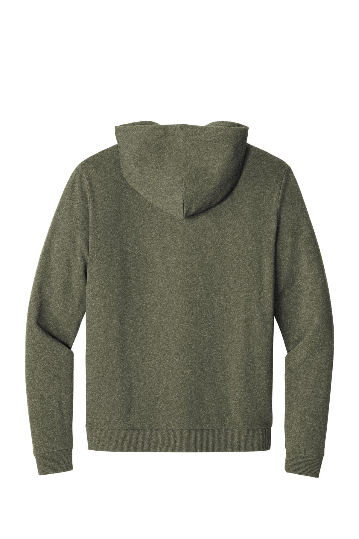 District Perfect Tri Fleece Full-Zip Hoodie DT1302 Military Green Frost