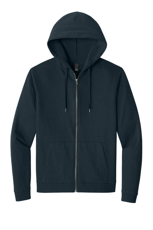 District Perfect Tri Fleece Full-Zip Hoodie DT1302 New Navy