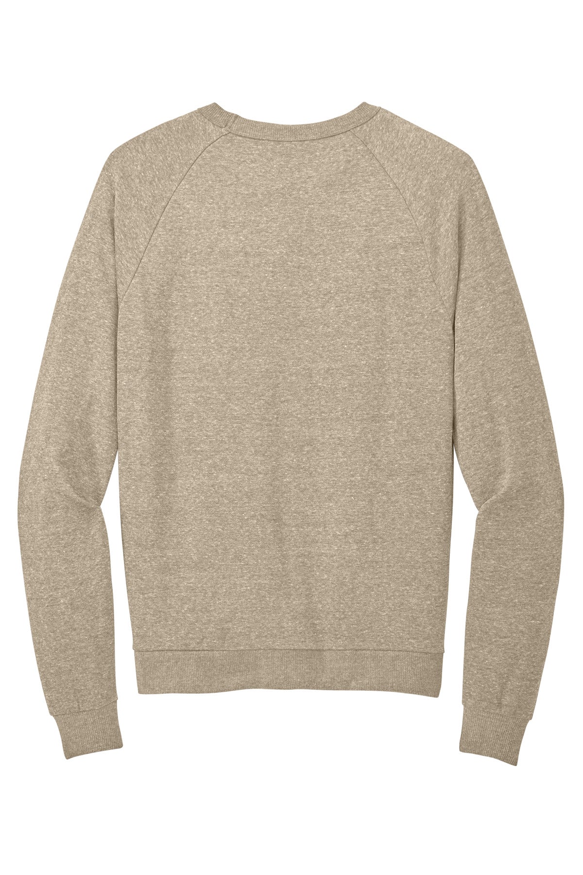 District Perfect Tri Fleece Crewneck Sweatshirt DT1304 Desert Tan Heather