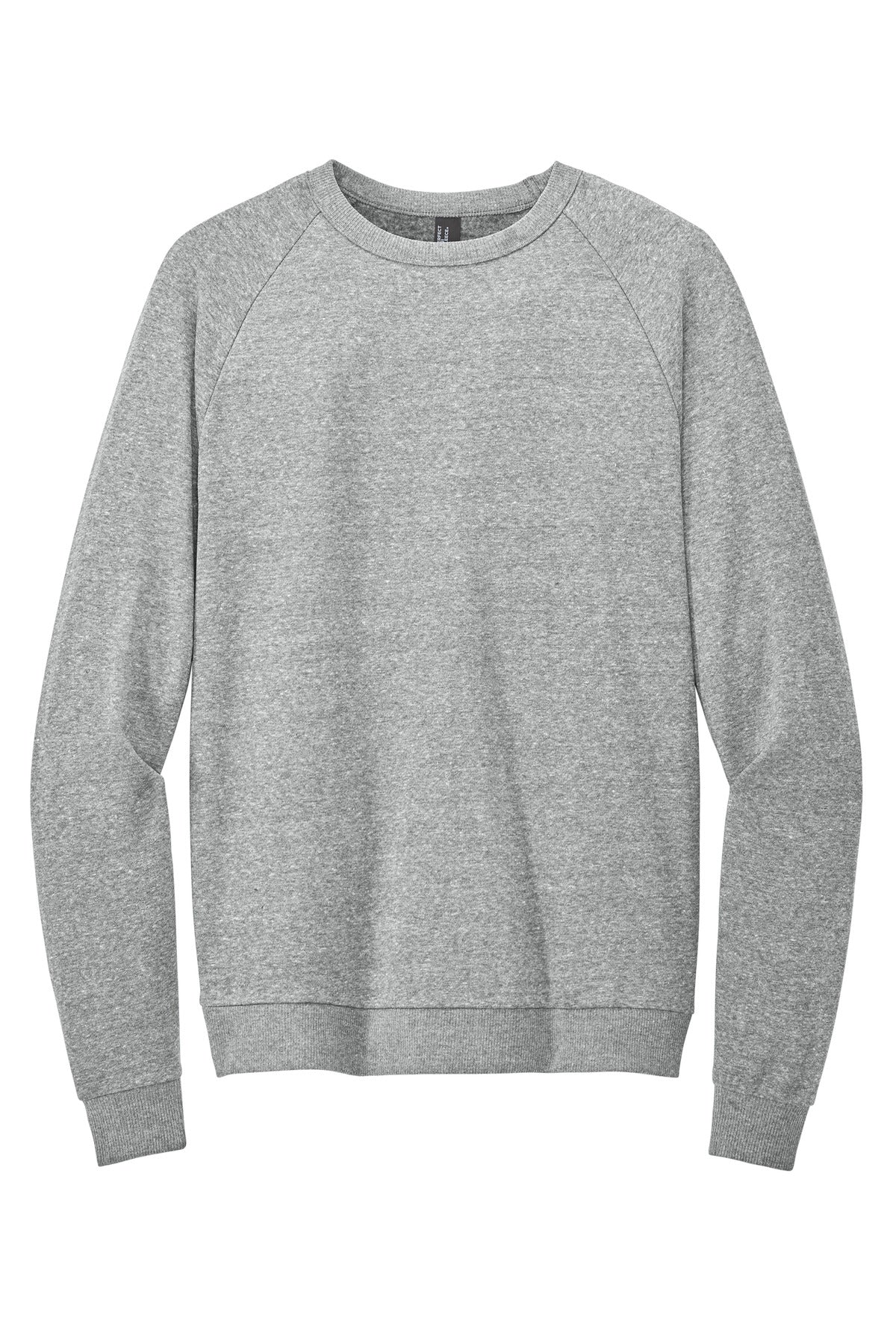 District Perfect Tri Fleece Crewneck Sweatshirt DT1304 Grey Frost