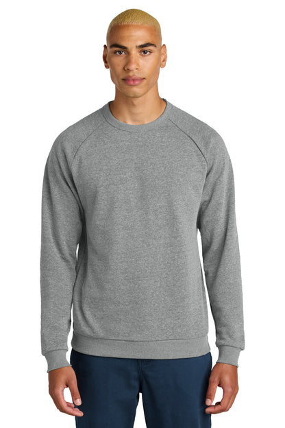District Perfect Tri Fleece Crewneck Sweatshirt DT1304 Grey Frost