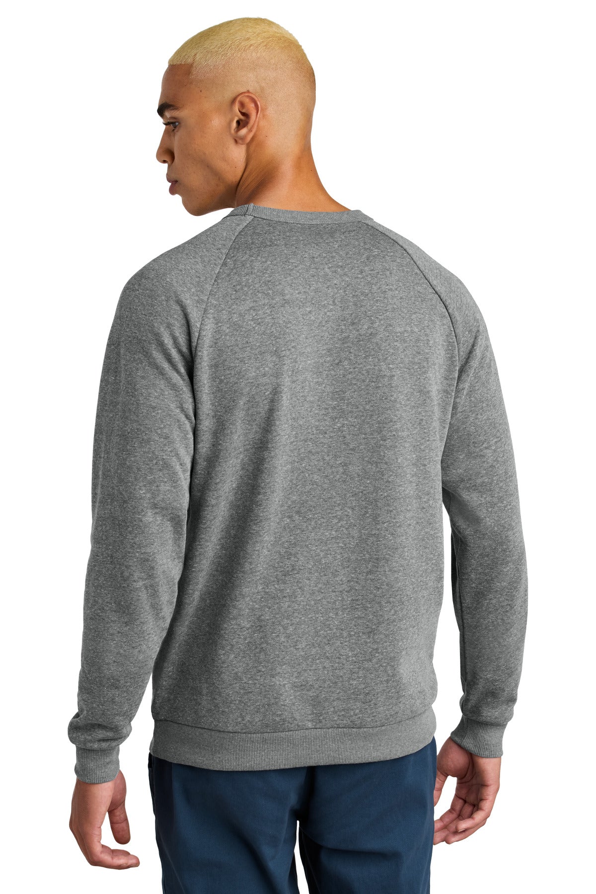District Perfect Tri Fleece Crewneck Sweatshirt DT1304 Heathered Charcoal