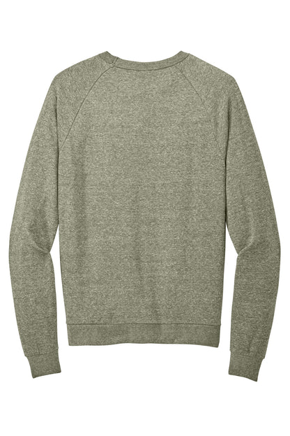 District Perfect Tri Fleece Crewneck Sweatshirt DT1304 Military Green Frost