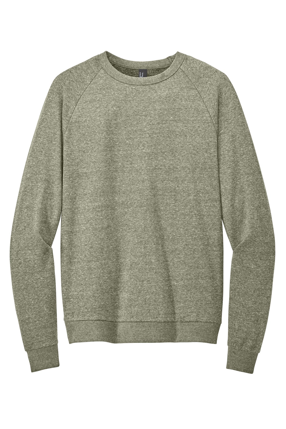 District Perfect Tri Fleece Crewneck Sweatshirt DT1304 Military Green Frost