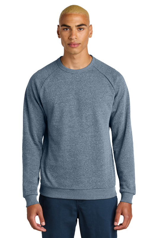 District Perfect Tri Fleece Crewneck Sweatshirt DT1304 Navy Frost