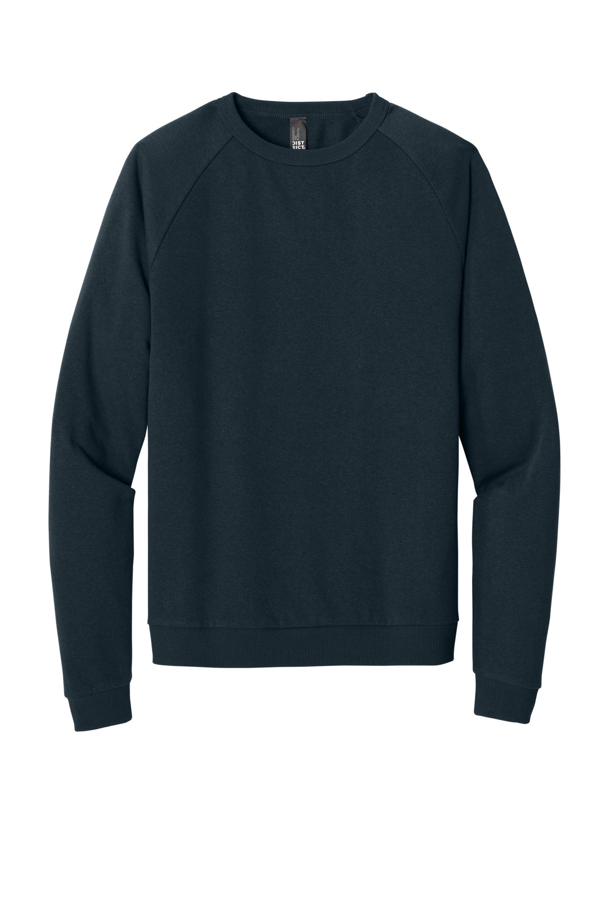 District Perfect Tri Fleece Crewneck Sweatshirt DT1304 New Navy