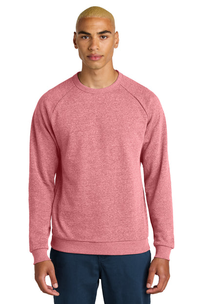 District Perfect Tri Fleece Crewneck Sweatshirt DT1304 Red Frost