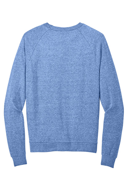 District Perfect Tri Fleece Crewneck Sweatshirt DT1304 Royal Frost