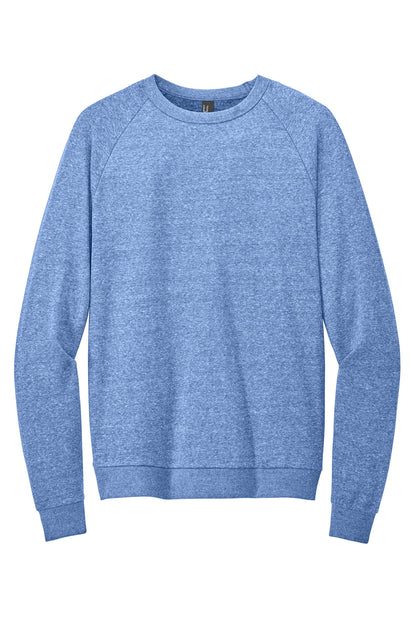 District Perfect Tri Fleece Crewneck Sweatshirt DT1304 Royal Frost
