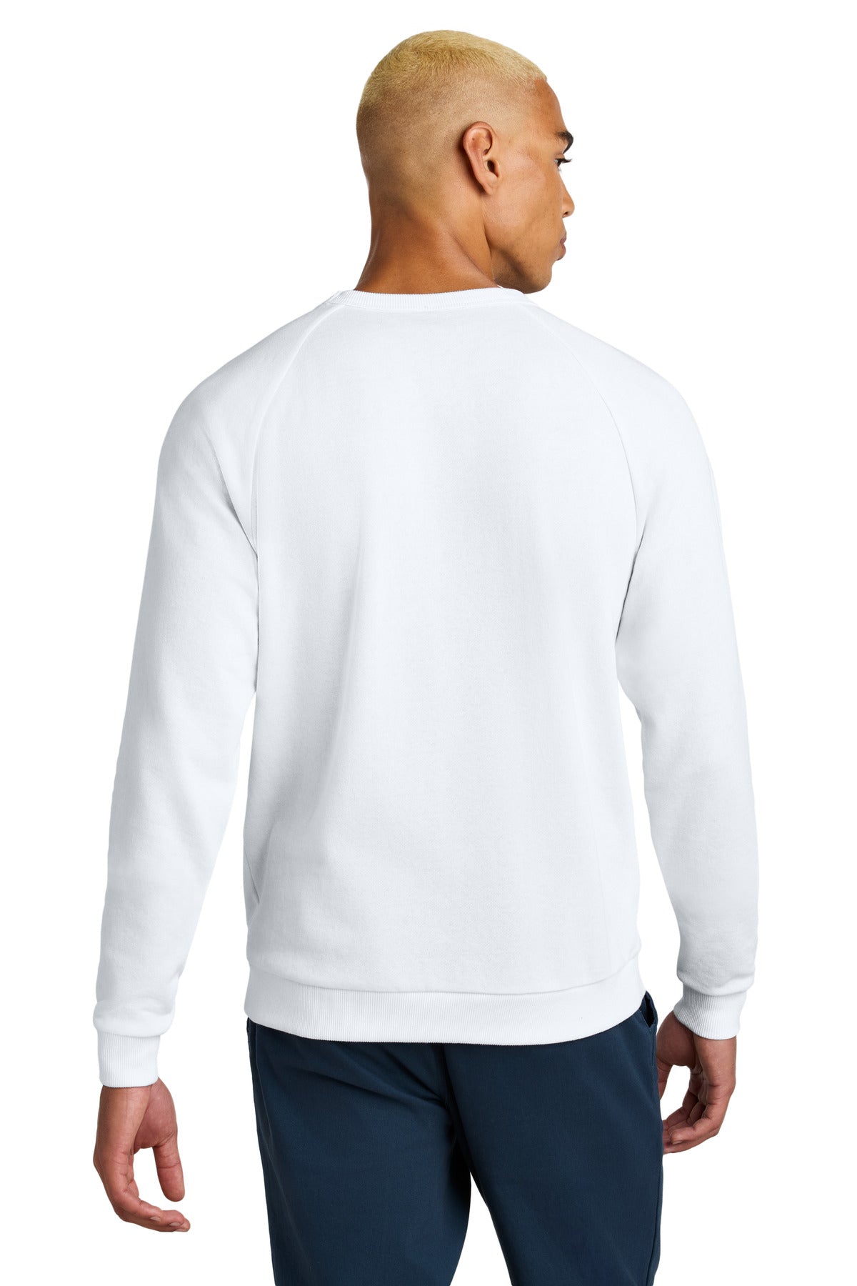 District Perfect Tri Fleece Crewneck Sweatshirt DT1304 White
