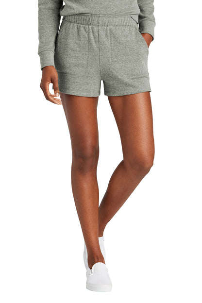 District Women's Perfect Tri Fleece Short DT1309 Grey Frost