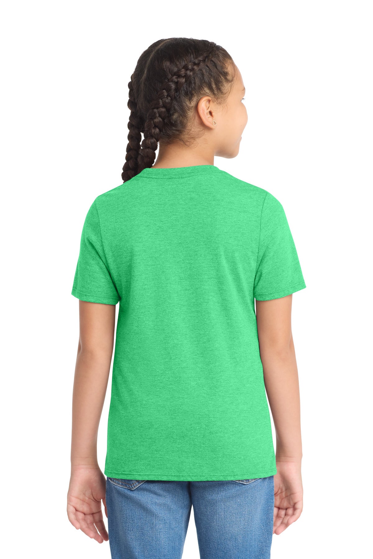 District Youth Perfect Tri Tee DT130Y Green Frost