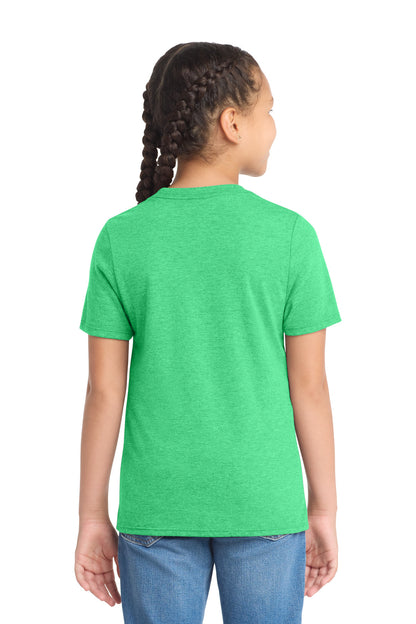 District Youth Perfect Tri Tee DT130Y Green Frost