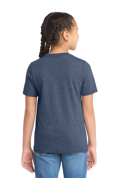 District Youth Perfect Tri Tee DT130Y Navy Frost