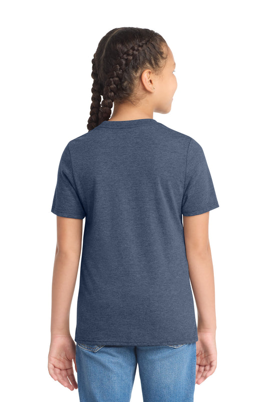 District Youth Perfect Tri Tee DT130Y Navy Frost