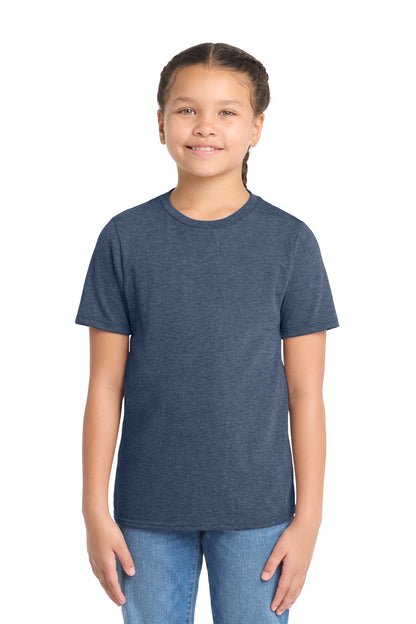 District Youth Perfect Tri Tee DT130Y Navy Frost
