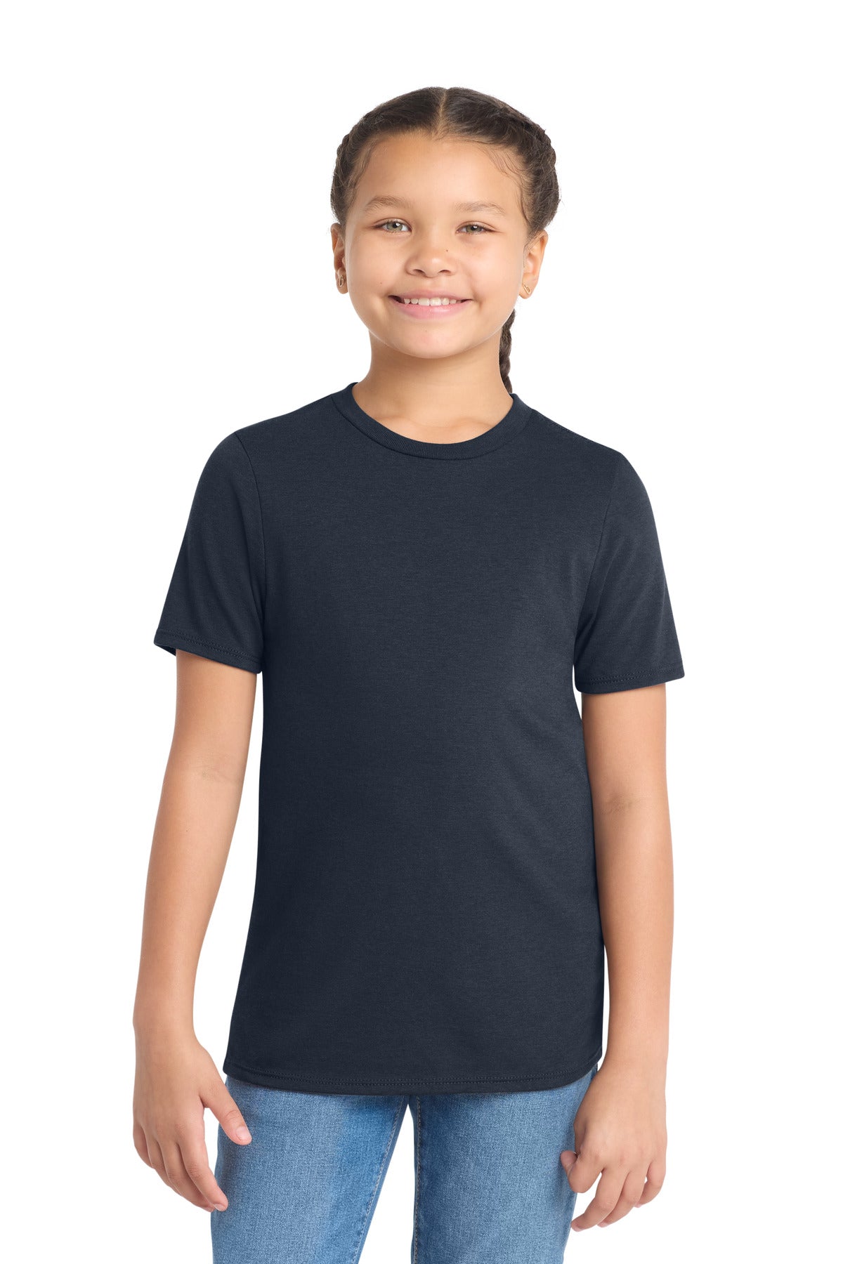 District Youth Perfect Tri Tee DT130Y New Navy