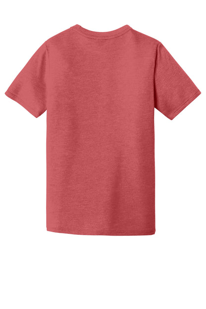 District Youth Perfect Tri Tee DT130Y Red Frost