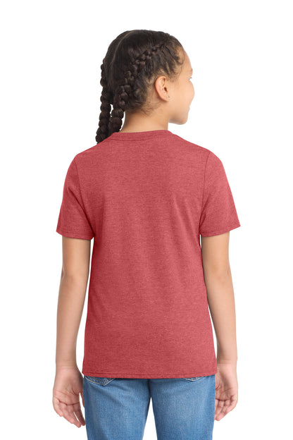 District Youth Perfect Tri Tee DT130Y Red Frost