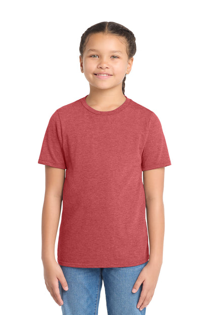 District Youth Perfect Tri Tee DT130Y Red Frost