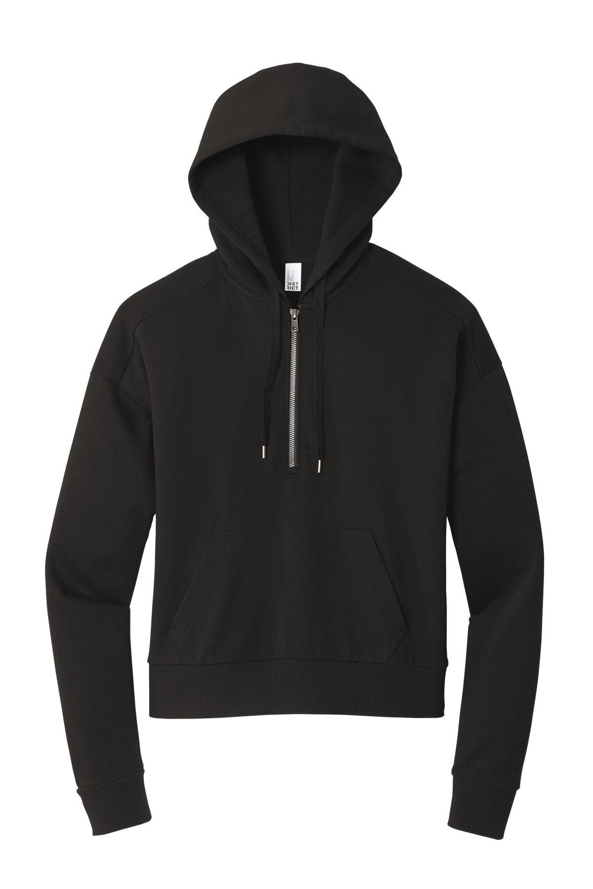 District Women's Perfect Tri Fleece 1/2-Zip Pullover DT1311 Black