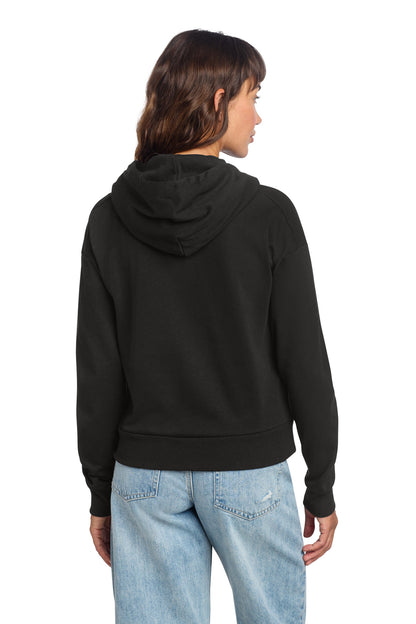 District Women's Perfect Tri Fleece 1/2-Zip Pullover DT1311 Black
