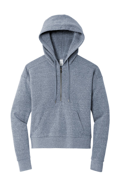 District Women's Perfect Tri Fleece 1/2-Zip Pullover DT1311 Navy Frost