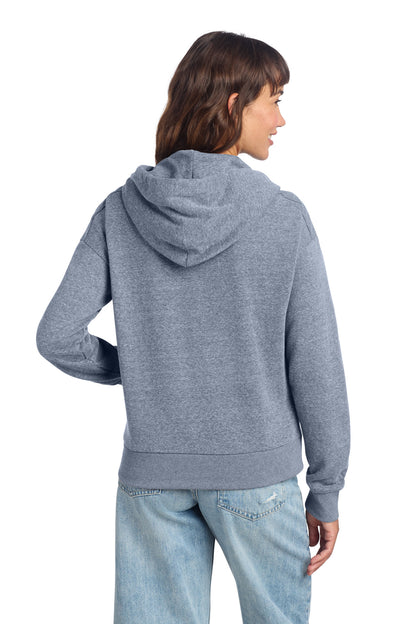 District Women's Perfect Tri Fleece 1/2-Zip Pullover DT1311 Navy Frost