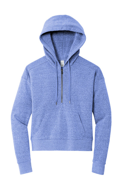 District Women's Perfect Tri Fleece 1/2-Zip Pullover DT1311 Royal Frost