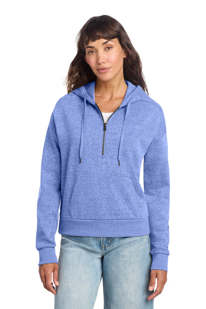 District Women's Perfect Tri Fleece 1/2-Zip Pullover DT1311 Royal Frost