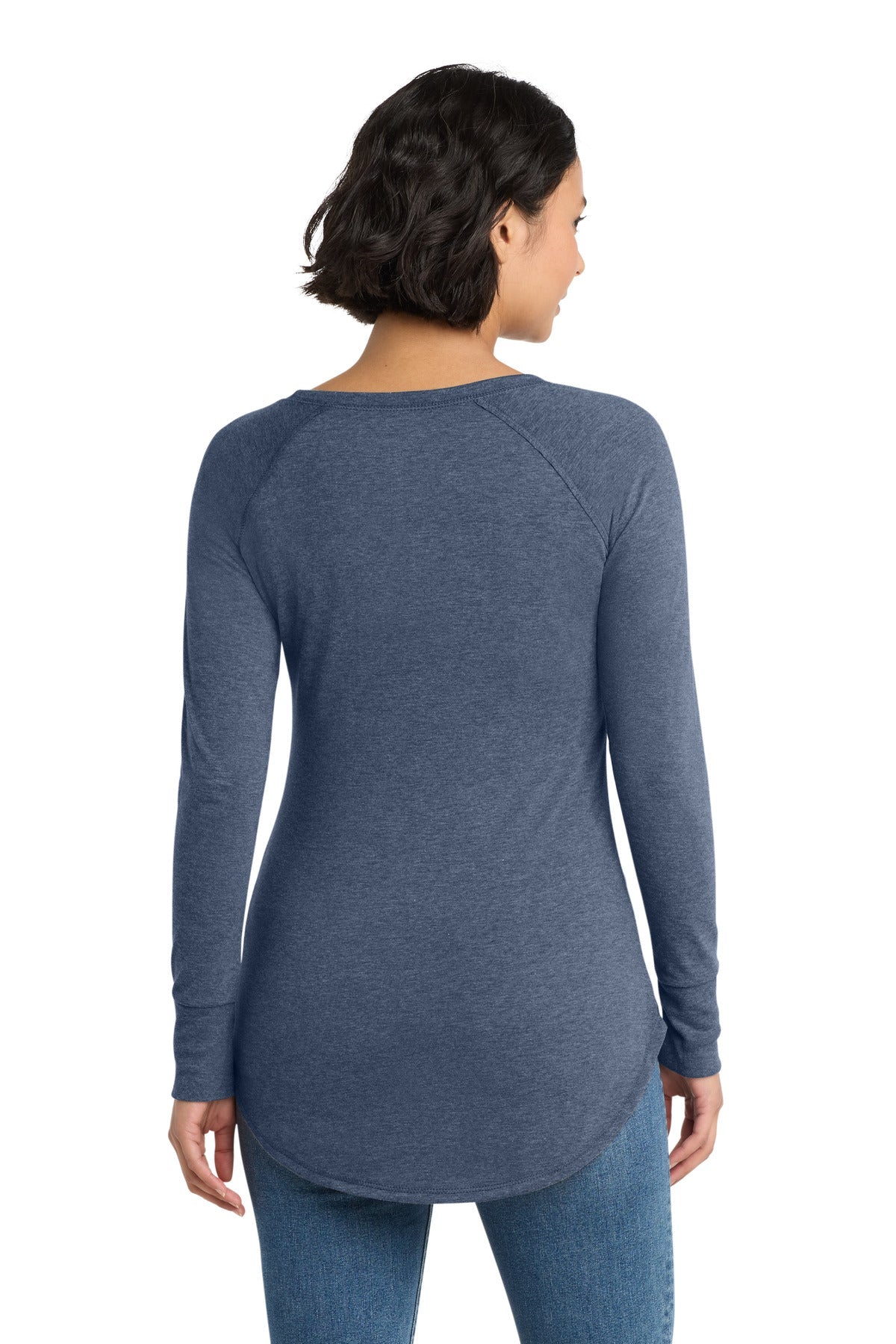 District Women's Perfect Tri Long Sleeve Tunic Tee image 2