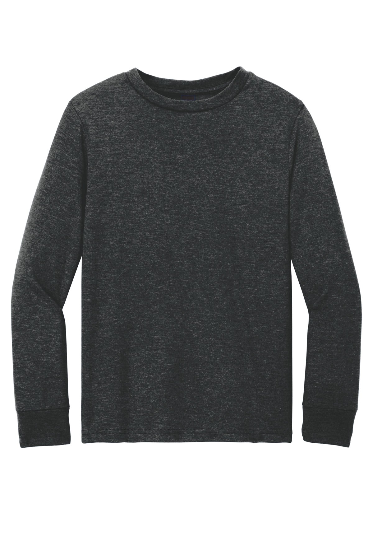 District Youth Perfect Tri Long Sleeve Tee DT132Y Black Frost