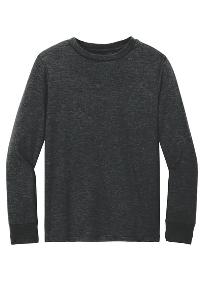 District Youth Perfect Tri Long Sleeve Tee DT132Y Black Frost
