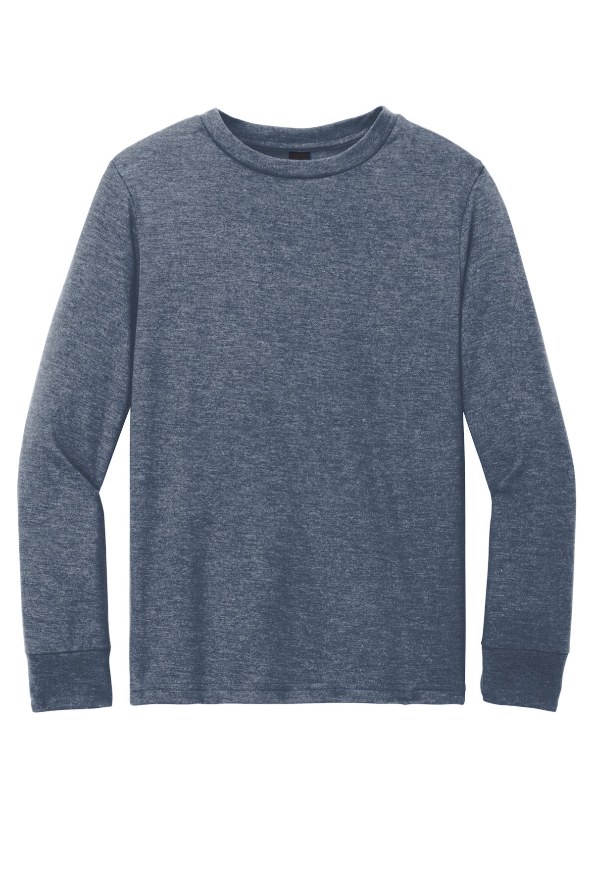District Youth Perfect Tri Long Sleeve Tee DT132Y Navy Frost