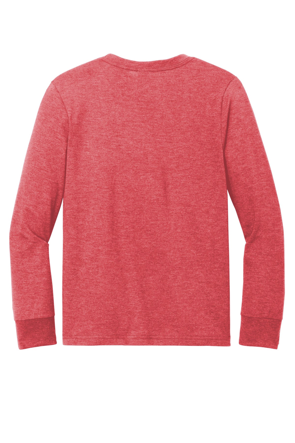 District Youth Perfect Tri Long Sleeve Tee DT132Y Red Frost