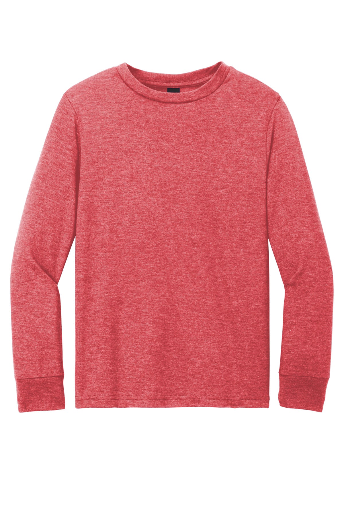 District Youth Perfect Tri Long Sleeve Tee DT132Y Red Frost