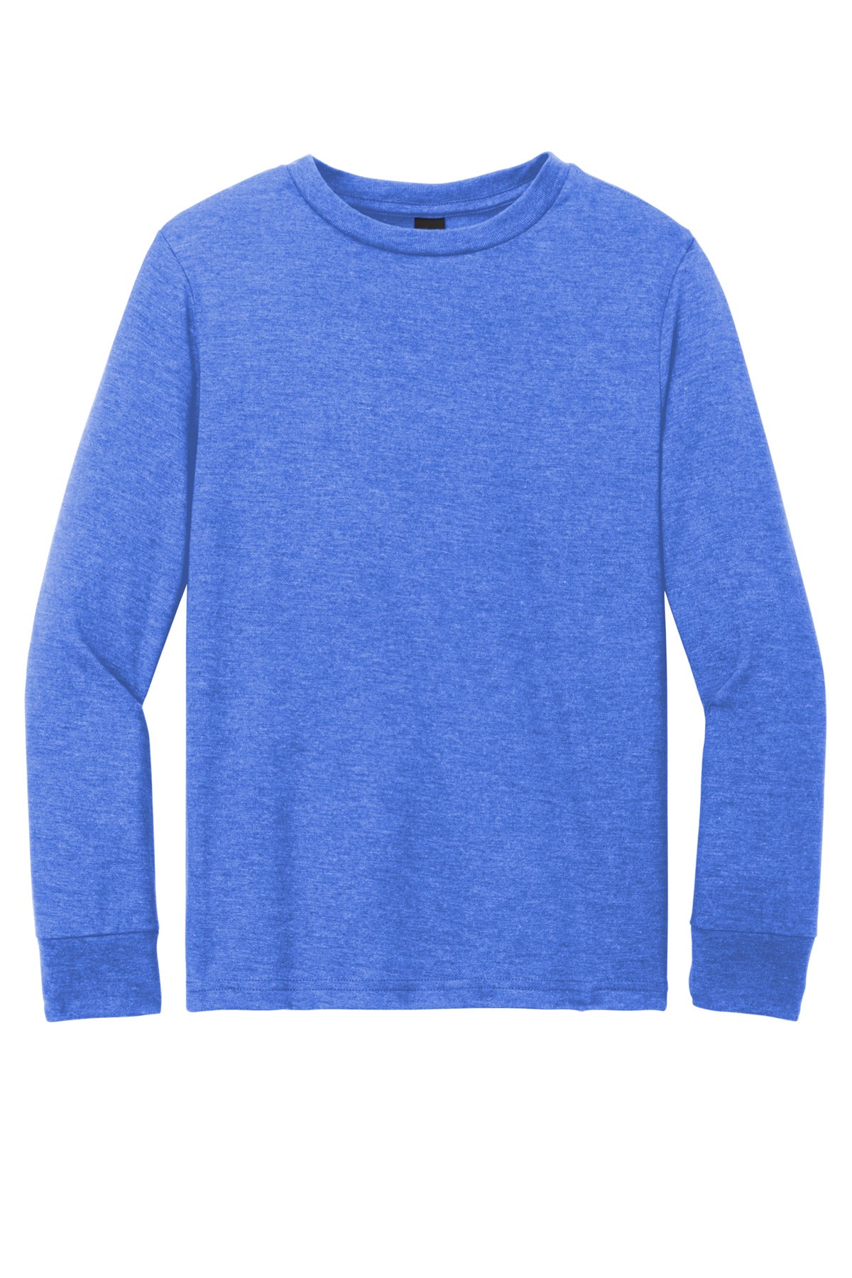 District Youth Perfect Tri Long Sleeve Tee DT132Y Royal Frost