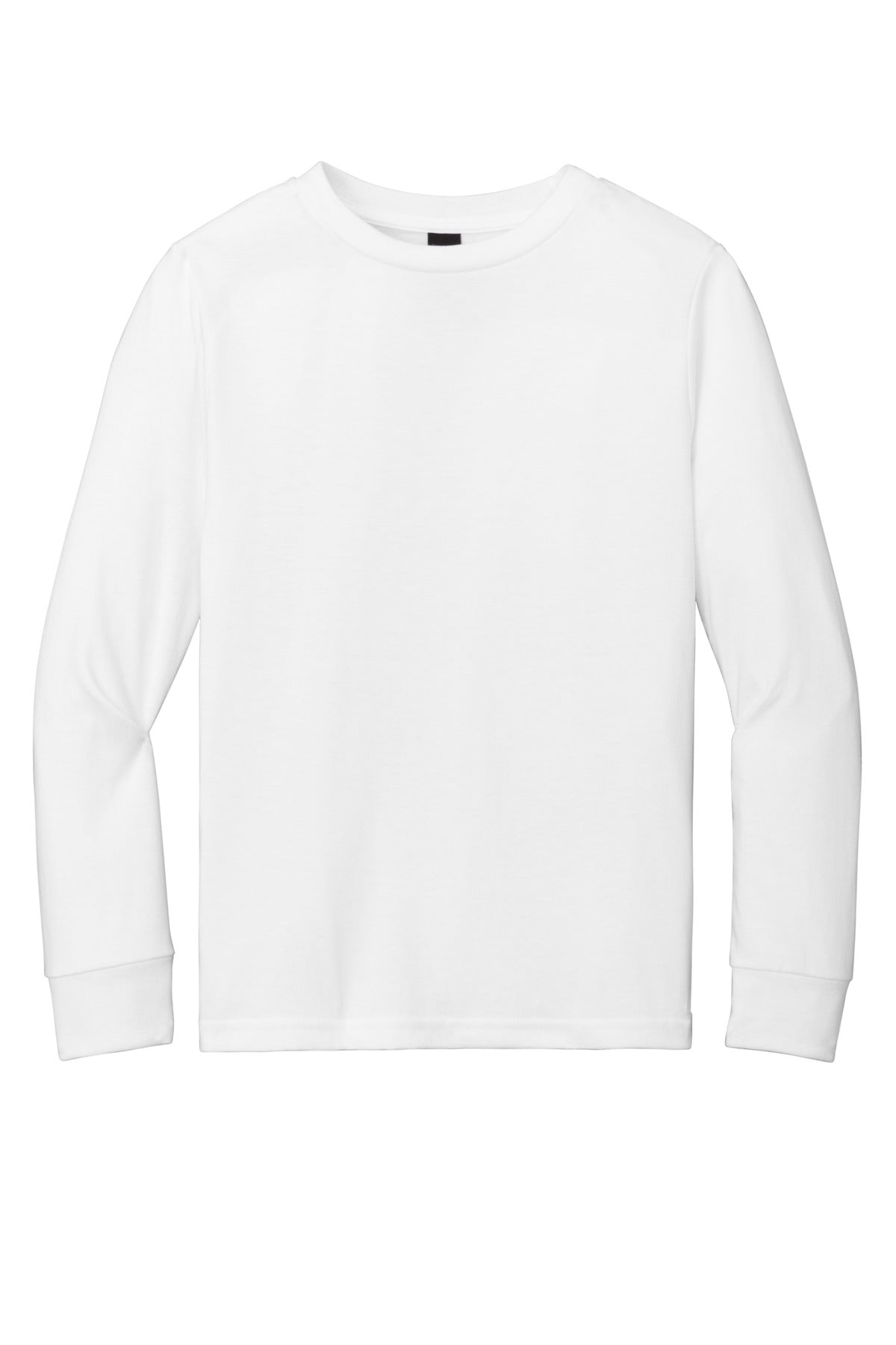 District Youth Perfect Tri Long Sleeve Tee DT132Y White