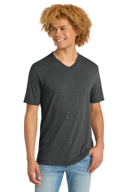 District Perfect Tri V-Neck Tee DT1350 Black Frost